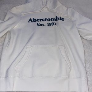 Abercrombie & Fitch white hoodie. Size XS